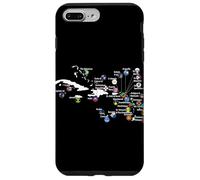 Islas del Caribe Banderas y Mapa, Vacaciones en el mar Caribe tee Carcasa para iPhone 7 Plus/8 Plus