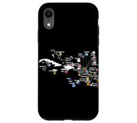 Islas del Caribe Banderas y Mapa, Vacaciones en el mar Caribe tee Carcasa para iPhone XR