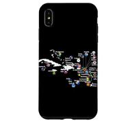 Islas del Caribe Banderas y Mapa, Vacaciones en el mar Caribe tee Carcasa para iPhone XS MAX