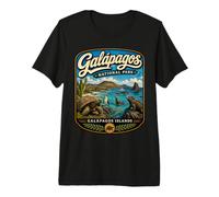 Islas Galápagos Ecuador Vintage Wildlife Travel Camiseta Premium