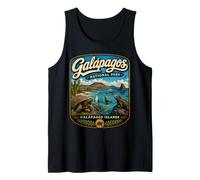 Islas Galápagos Ecuador Vintage Wildlife Travel Camiseta sin Mangas
