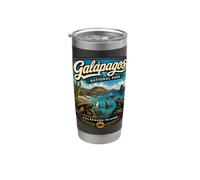 Islas Galápagos Ecuador Vintage Wildlife Travel Vaso térmico de acero inoxidable de doble pared