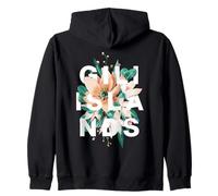 Islas Gili Diseño Floral Islas Gili Indonesia Flor Sudadera con Capucha