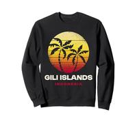 Islas Gili Indonesia Retro Sunset Design Sudadera