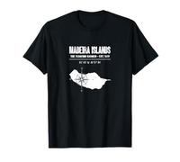Islas Madeira Brújula Vintage Camiseta