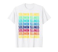 Islas Salomón Colorful Camiseta
