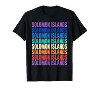 Islas Salomón Colorful Camiseta