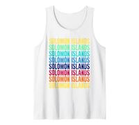 Islas Salomón Colorful Camiseta sin Mangas