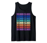 Islas Salomón Colorful Camiseta sin Mangas