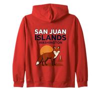 Islas San Juan Washington Sunset Velero Sudadera con Capucha