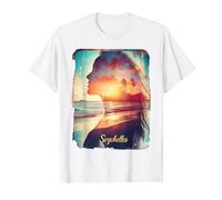 Islas Seychelles Vintage Viaje Diseño Exótico Tropical Camiseta