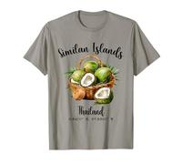 Islas Similan Coconut Tailandia Tropical GPS Vacaciones Camiseta