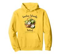 Islas Similan Coconut Tailandia Tropical GPS Vacaciones Sudadera con Capucha