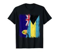 Islas Turcas y Caicos Bahamas Media Bandera Camiseta