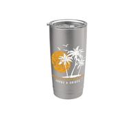 Islas Turcas y Caicos, recuerdo de las vacaciones en el Cari Vaso térmico de acero inoxidable de doble pared