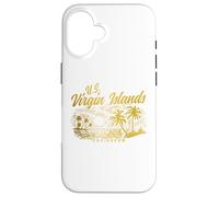 Islas Vírgenes Estados Unidos Beach Vacation USVI Vintage Carcasa para iPhone 16