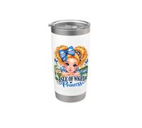 Isle of Wight Princess Cute British Coastal UK Pride Vaso térmico de acero inoxidable de doble pared
