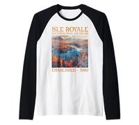 Isle Royale National Park | Michigan Camiseta Manga Raglan
