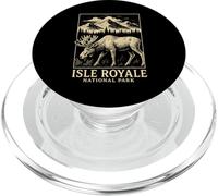 Isle Royale National Park Moose Vintage Viajar PopSockets PopGrip para MagSafe