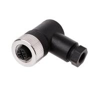 ISLWQOULE Conector Circular Macho de 4 Pines y ángulo Recto, 10 Unidades, M12
