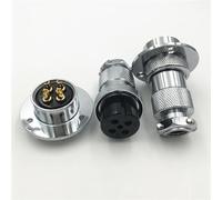 ISLWQOULE Conector de Brida GX25 de 4 Pines, 10 Unidades, Conector Macho Recto y Conector Hembra, Conector eléctrico.
