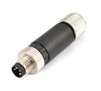 ISLWQOULE Conector de Cable Recto de Metal, 10 Unidades, M8, Impermeable, IP67, 4 Pines, Macho, for ensamblar