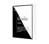 ISMCGPLHPT Gift for Foodie Definition Poster, Kitchen Wall-Art with Dictionary Print, Modern Home Decor for Cooking Enthusiasts (Unframed,12X18inch(30X45cm))