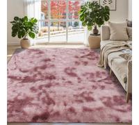 ISMOL Alfombra Suave y mullida para Salón, Dormitorio, Oficina, Exterior, Pasillo - Moderna Alfombra Peluda (Rosa Acoplado, 60 x 120 cm)