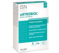 ISN Artrobiol® - Parches calefactores para aliviar el dolor y la tensión muscular - Agentes termoactivos - Acción de calentamiento 8 h - Dispositivo médico - Estuche 8 parches