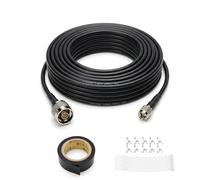 ISNMDND Cable de antena coaxial N macho a SMA macho de 33 pies, 50 ohmios, extensión RF 3D-FB de baja pérdida con kit impermeable para módem 4G LTE 5G, amplificador de señal para instalación en