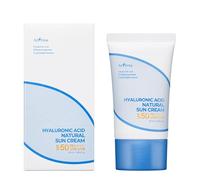 IsNtree Crema solar natural con ácido hialurónico SPF50+ PA++++ 50 ml Bloqueador solar físico hidratante, protector solar no nano, seguro para arrecifes, 50 g (paquete de 1)