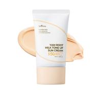 ISNTREE Crema solar tonificante con leche de ra z de ame 50 ml | Hidratante con color FPS 50+ PA++++ | Cobertura natural | Cuidado vegano | Cuid