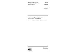 ISO 10005:2005, Quality management systems - Guidelines for quality plans