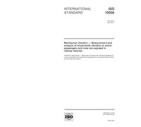 ISO 10056:2001, Mechanical vibration - Measurement and analysis of whole-body vibration to which passengers and crew are exposed in railway vehicles