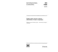ISO 10066:1991, Flexible cellular polymeric materials - Determination of creep in compression