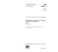 ISO 10101-1:1993, Natural gas -- Determination of water by the Karl Fischer method -- Part 1: Introduction