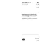 ISO 10102:2001, Assembly tools for screws and nuts -- Double-headed open-ended engineers wrenches -- Length of wrenches and thickness of the heads'