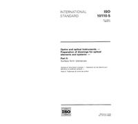 ISO 10110-5:1996, Optics and optical instruments -- Preparation of drawings for optical elements and systems -- Part 5: Surface form tolerances