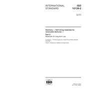 ISO 10139-2:1999, Dentistry -- Soft lining materials for removable dentures -- Part 2: Materials for long-term use