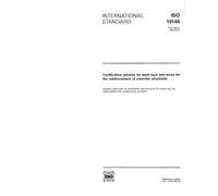 ISO 10144:1991, Certification scheme for steel bars and wires for the reinforcement of concrete structures