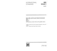 ISO 10145-1:1993, End mills with brazed helical hardmetal tips - Part 1: Dimensions of end mills with parallel shank