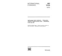 ISO 10154:1991, Light gauge metal containers -- Three-piece necked-in tinplate aerosol cans -- Dimensions of the top end