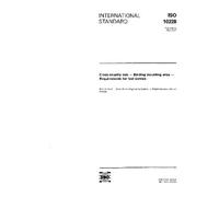 ISO 10228:1991, Cross-country skis -- Binding mounting area -- Requirements for test screws