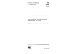ISO 10228:1991, Cross-country skis -- Binding mounting area -- Requirements for test screws