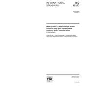 ISO 10253:2006, Water quality - Marine algal growth inhibition test with Skeletonema costatum and Phaeodactylum tricornutum