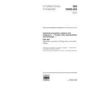 ISO 10303-203:1994, Industrial automation systems and integration - Product data representation and exchange - Part 203: Application protocol: Configuration controlled design
