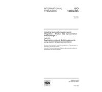 ISO 10303-225:1999, Industrial automation systems and integration -- Product data representation and exchange -- Part 225: Application protocol: Building elements using explicit shape representation