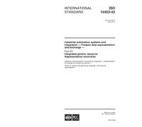 ISO 10303-43:2000, Industrial automation systems and integration -- Product data representation and exchange -- Part 43: Integrated generic resource: Representation structures