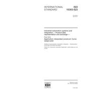 ISO 10303-523:2004, Industrial automation systems and integration - Product data representation and exchange - Part 523: Application interpreted construct: Curve swept solid