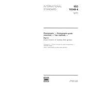 ISO 10349-4:1992, Photography -- Photographic-grade chemicals -- Test methods -- Part 4: Determination of residue after ignition